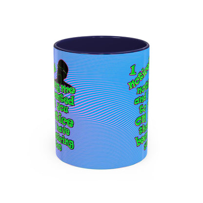 noticed you noticing - Accent Mug (light blue-purple wave)