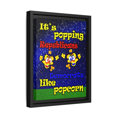 popping like popcorn - framed canvas art ('snoops' background)