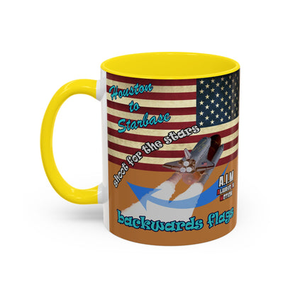 shoot for the stars - Accent Mug (light brown)