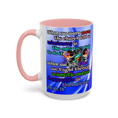 doggystyle - Accent Mug (blue-white wave)