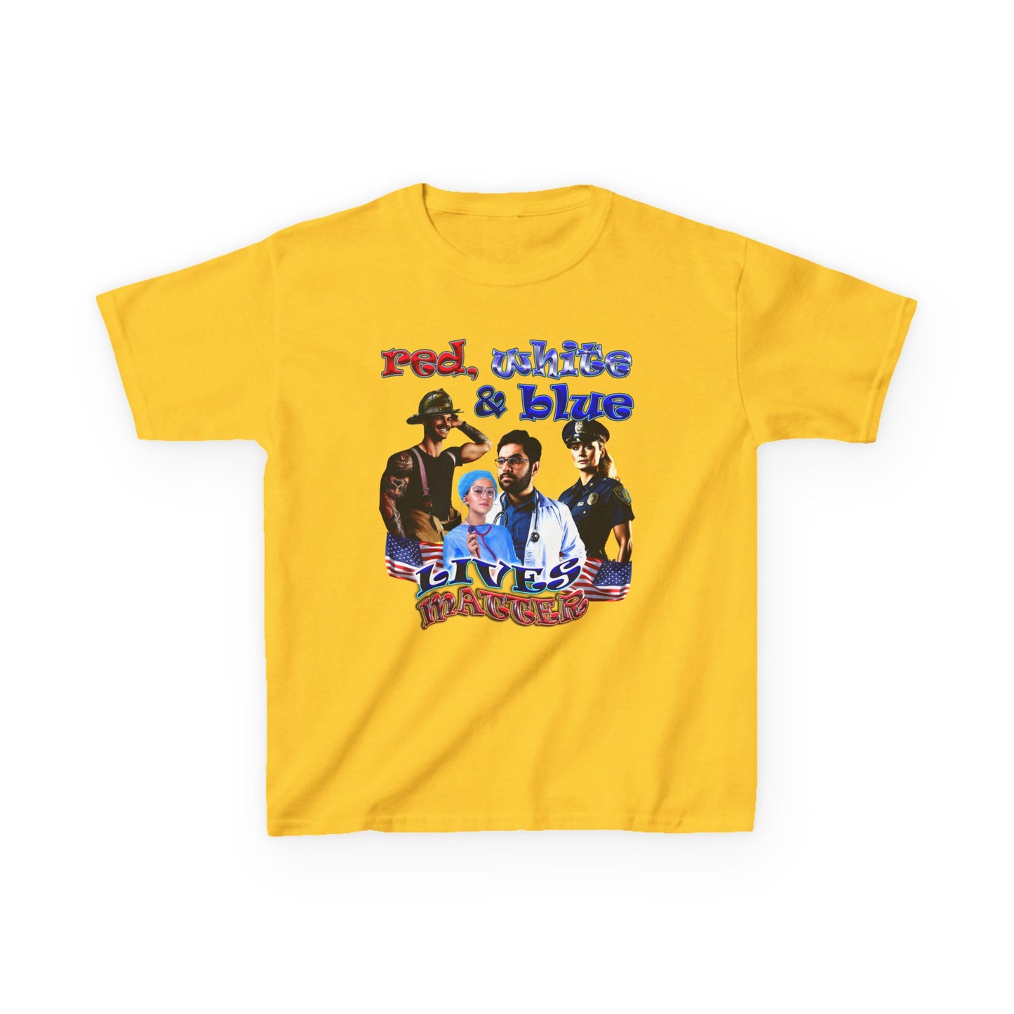 rw&b lives matter - Kids Heavy Cotton™ Tee