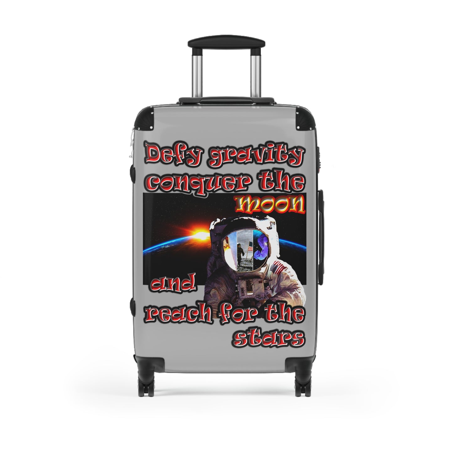 defy conquer reach - Suitcase (light grey)