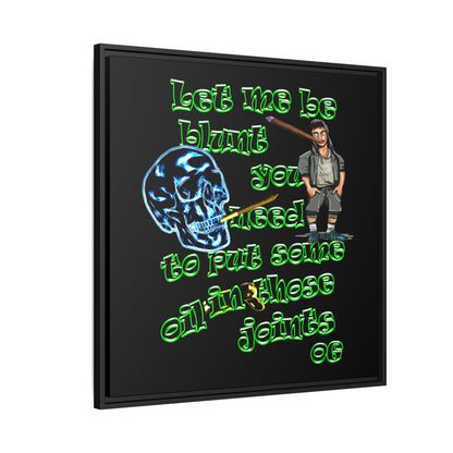 og - framed canvas art (black)
