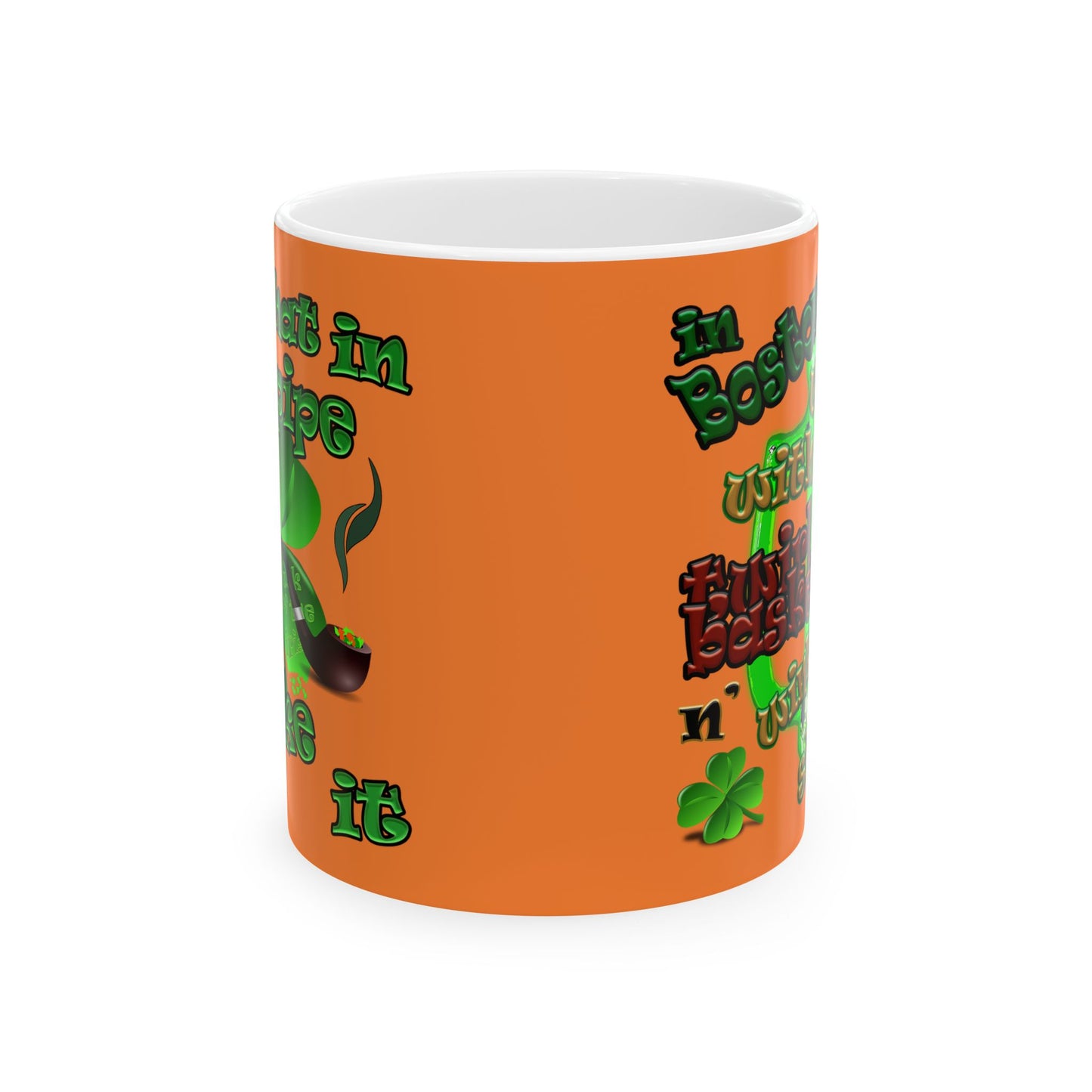 celtics logo - White Mug (crusta)