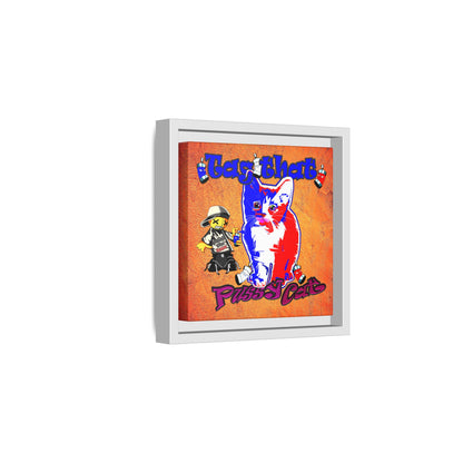 tag that - framed canvas art (burnt orange)