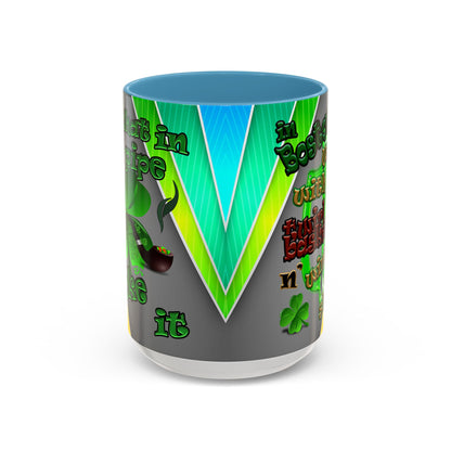 celtics logo - Accent Mug (rainbow split)