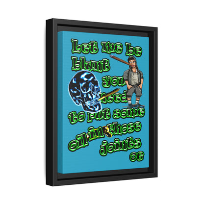 og - framed canvas art (turquoise)