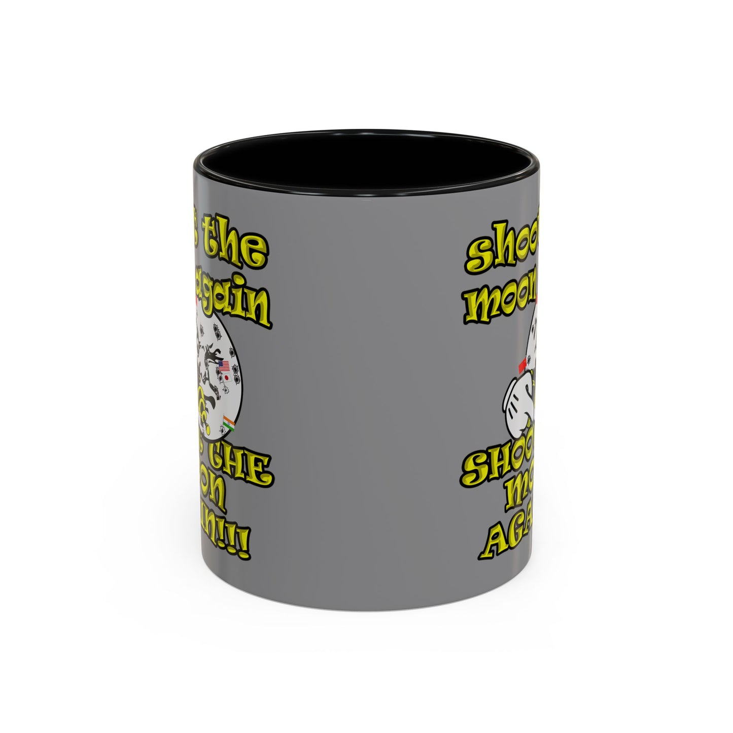 shoot the moon again - Accent Mug (grey)