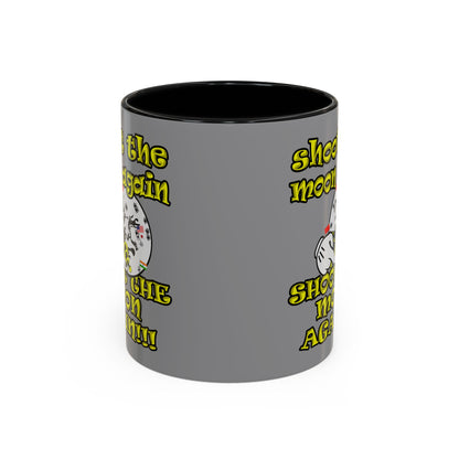 shoot the moon again - Accent Mug (grey)