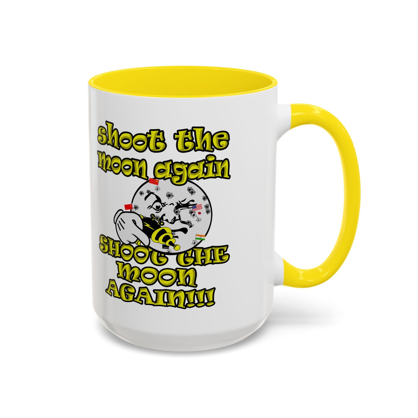 shoot the moon again - Accent Mug (white)
