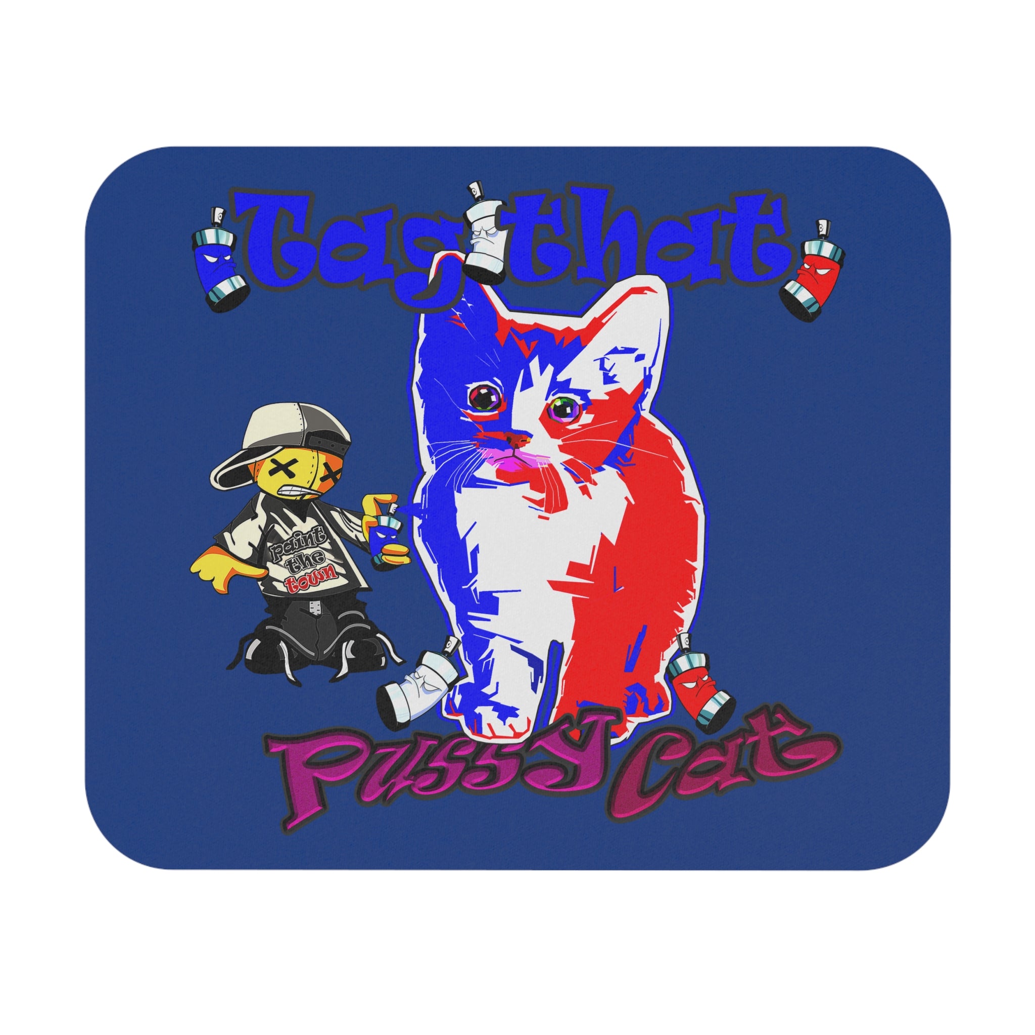 tag that - Mouse Pad (Rectangle) (dark blue)
