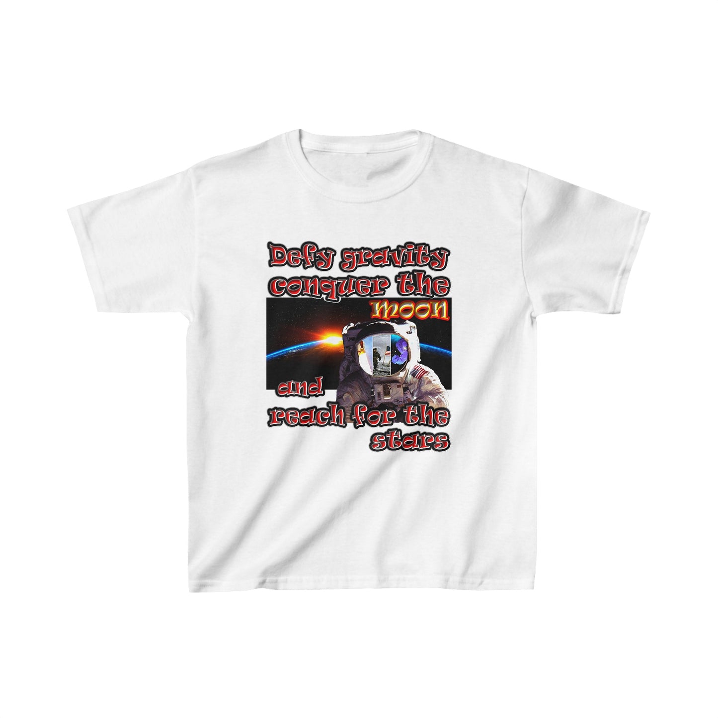 defy conquer reach - Kids Heavy Cotton™ Tee