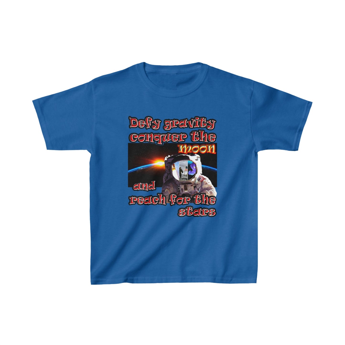 defy conquer reach - Kids Heavy Cotton™ Tee