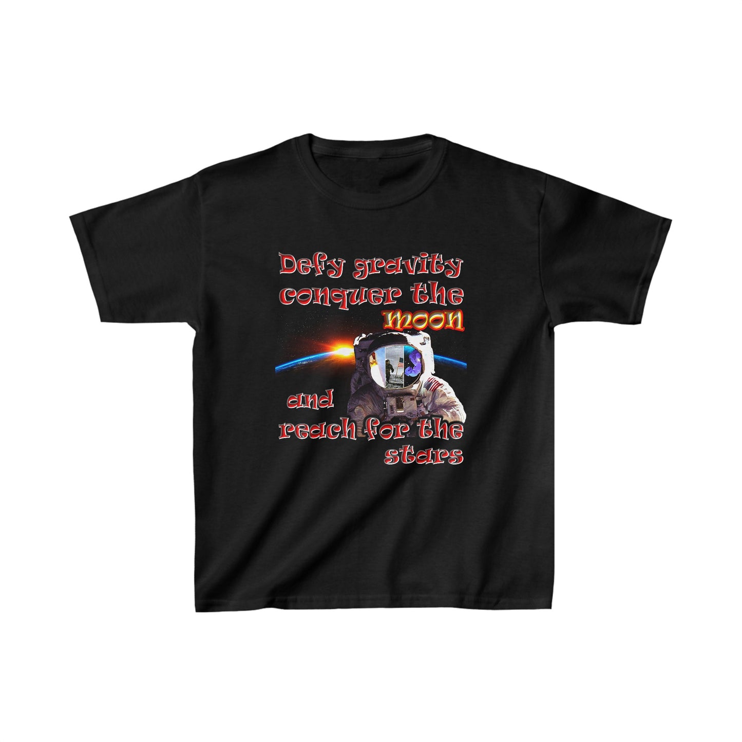 defy conquer reach - Kids Heavy Cotton™ Tee