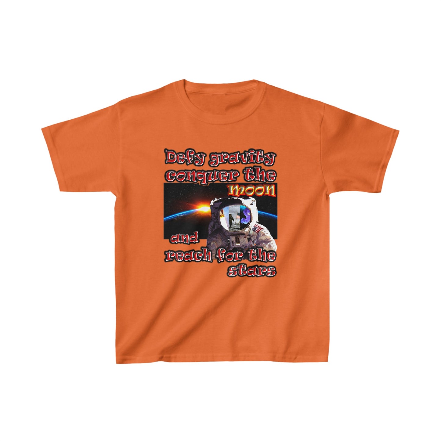 defy conquer reach - Kids Heavy Cotton™ Tee