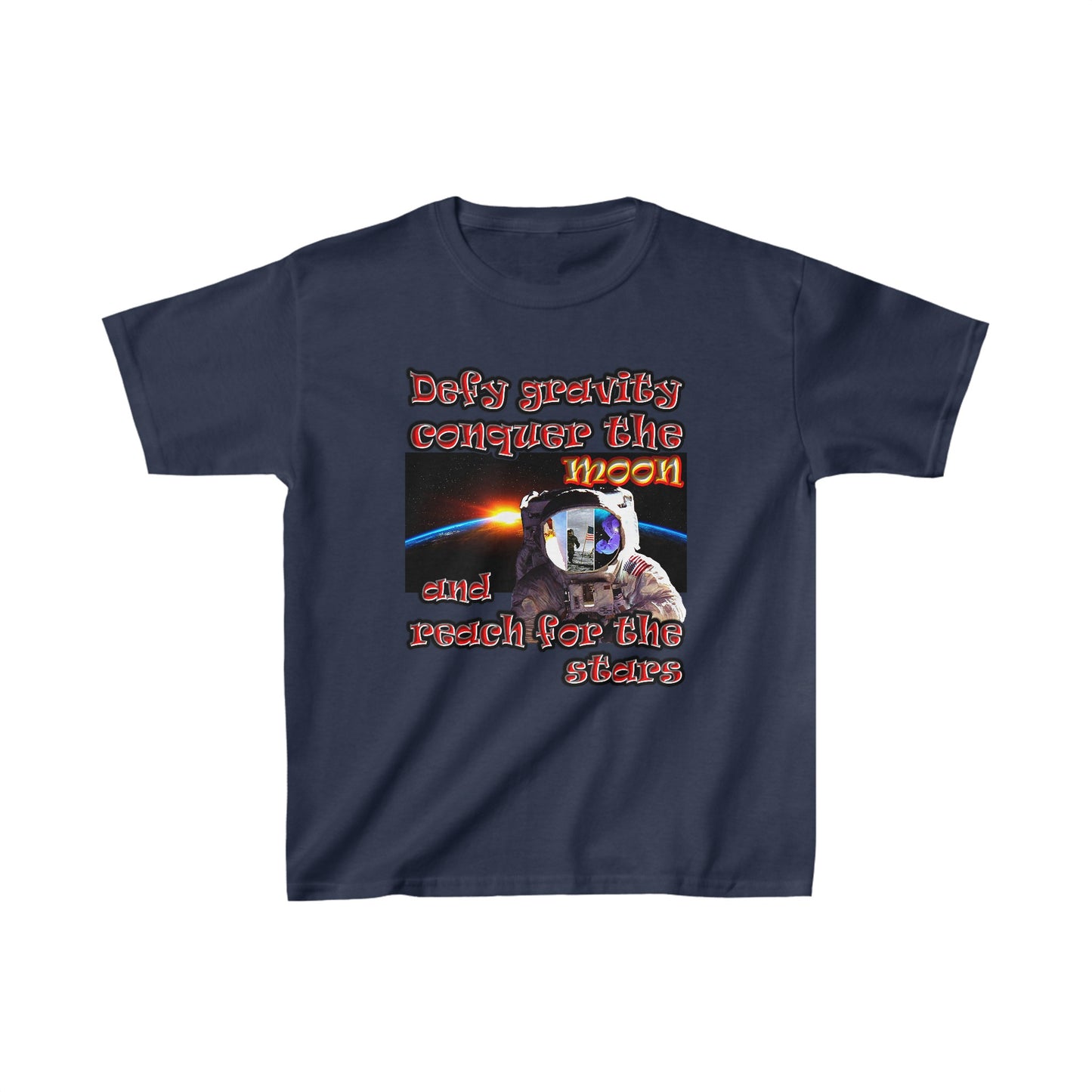 defy conquer reach - Kids Heavy Cotton™ Tee