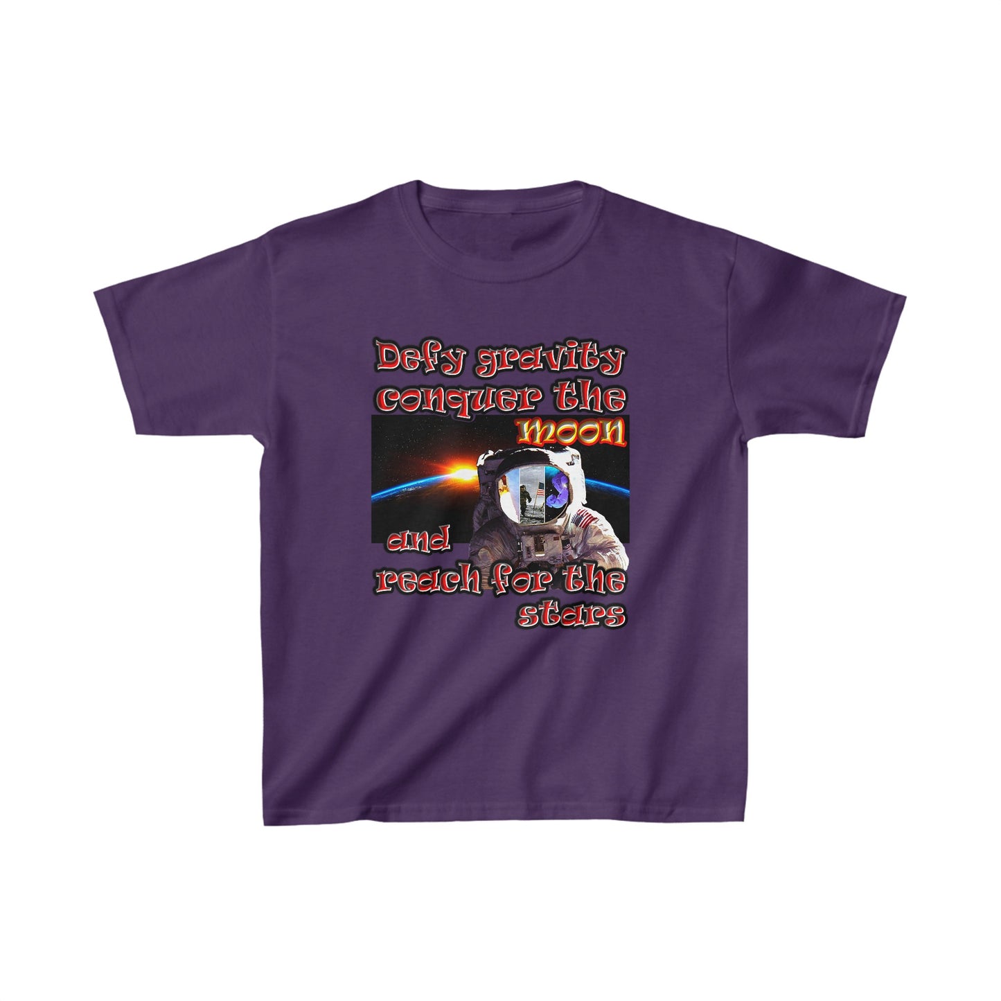 defy conquer reach - Kids Heavy Cotton™ Tee