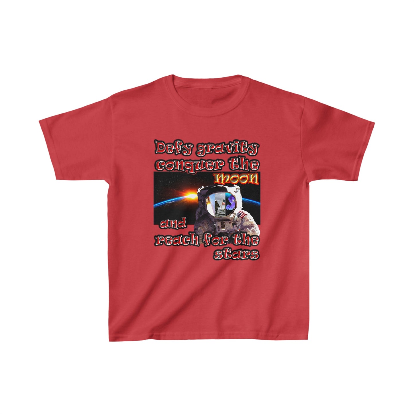 defy conquer reach - Kids Heavy Cotton™ Tee