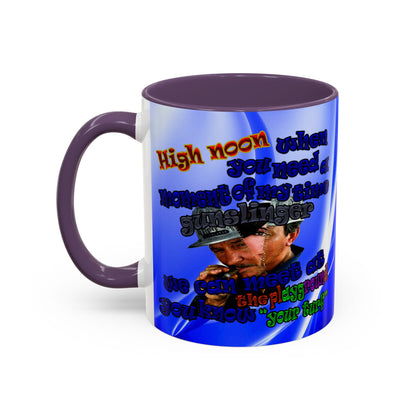 high noon - Accent Mug (blue-white wave)