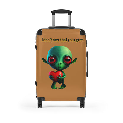 I don't care that your grey - Suitcase (light brown)