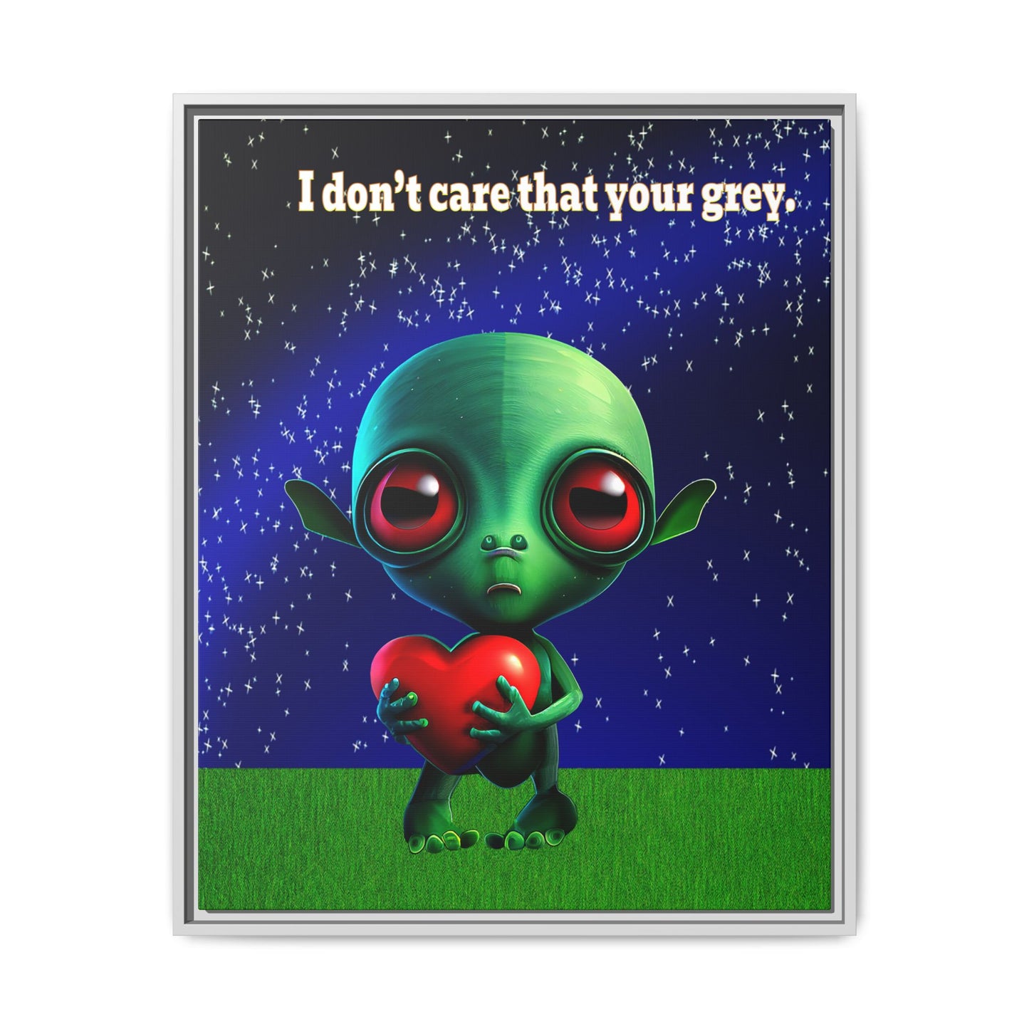 I don't care that your grey - framed canvas art ('snoops' background)