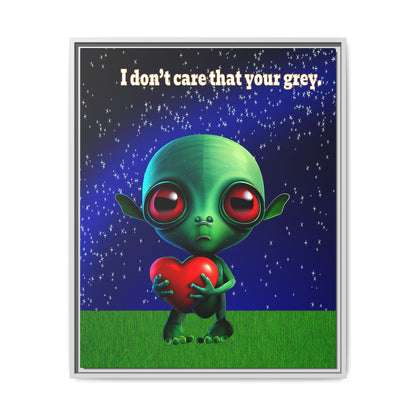 I don't care that your grey - framed canvas art ('snoops' background)