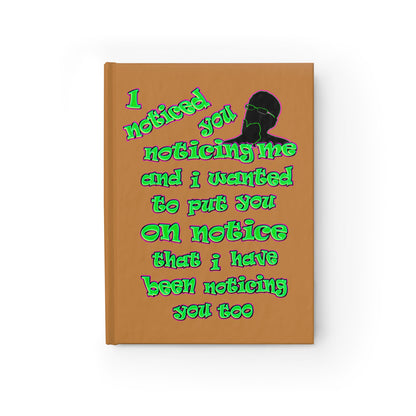 noticed you noticing - journal-blank (light brown)
