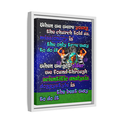 doggystyle - framed canvas art ('snoops' background)