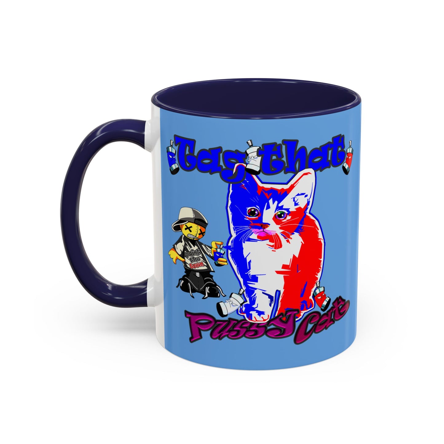 tag that - Accent Mug (light blue)