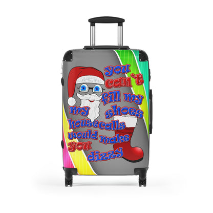 santa's shoes - Suitcase (rainbow split)