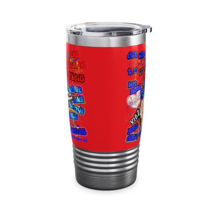 drop the beat - Ringneck Tumbler, 20oz (red)