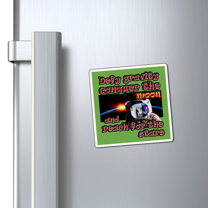 defy conquer reach - Magnets - (green)