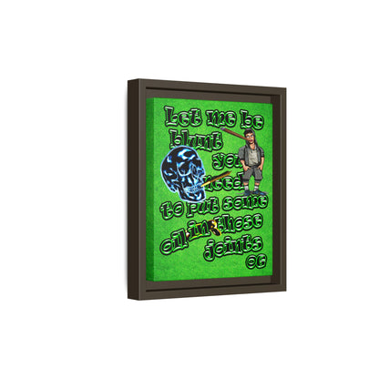og - framed canvas art (green turf)