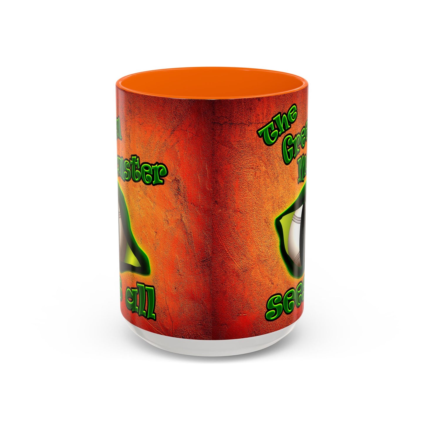 green monster - Accent Mug (burnt orange)