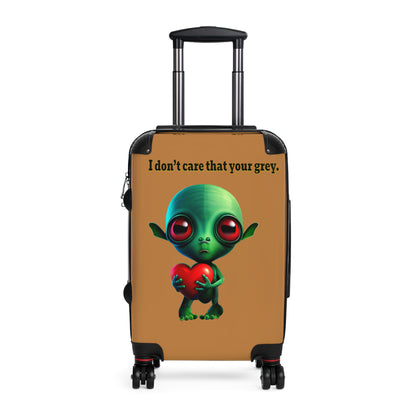 I don't care that your grey - Suitcase (light brown)