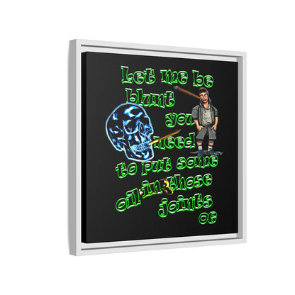 og - framed canvas art (black)