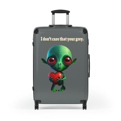 I don't care that your grey - Suitcase (dark grey)