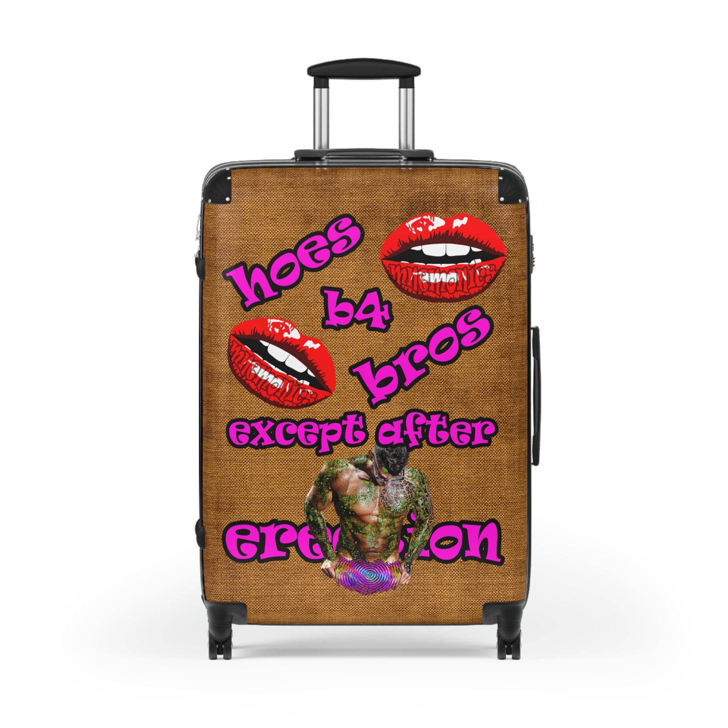 hoes b4 bros - Suitcase (brown papyrus)