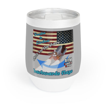 shoot for the stars - Chill Wine Tumbler (light grey)