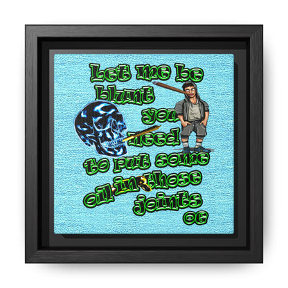 og - framed canvas art (faded blue)