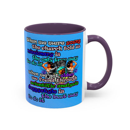 doggystyle - Accent Mug (light blue-purple wave)