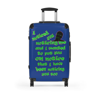 noticed you noticing - Suitcase (dark blue)