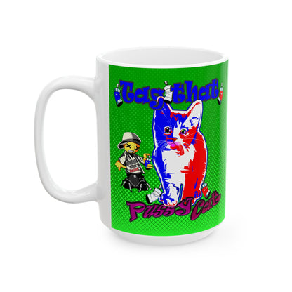 tag that - White Mug (logo green)