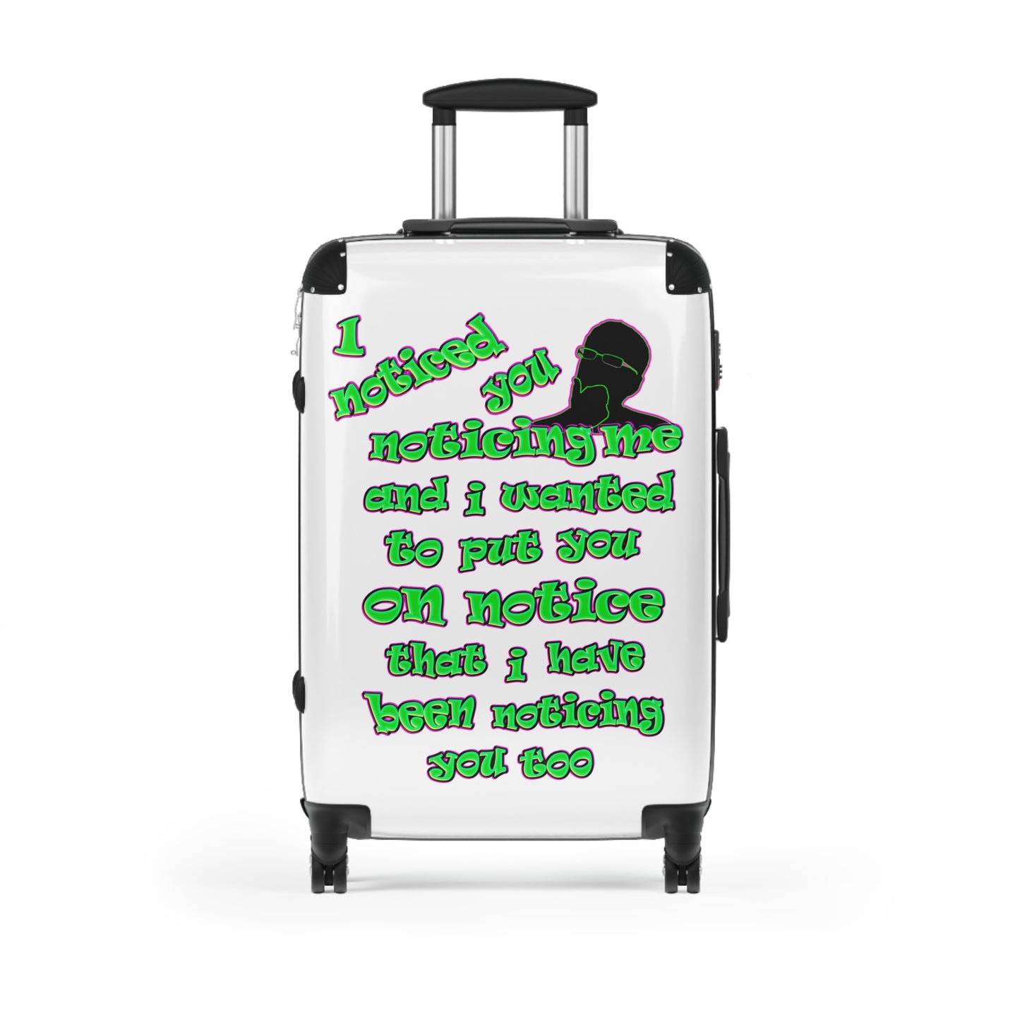 noticed you noticing - Suitcase (white)