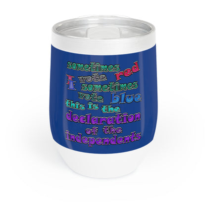 declaration of the independents - Chill Wine Tumbler (dark blue)