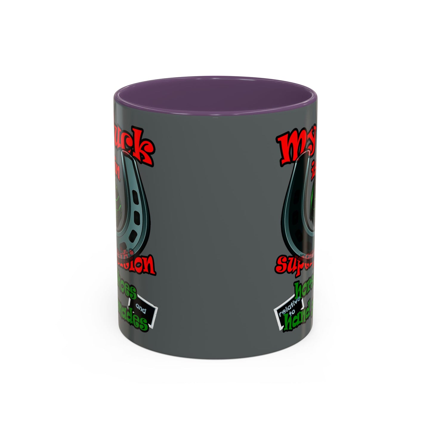 my luck - Accent Mug (dark grey)
