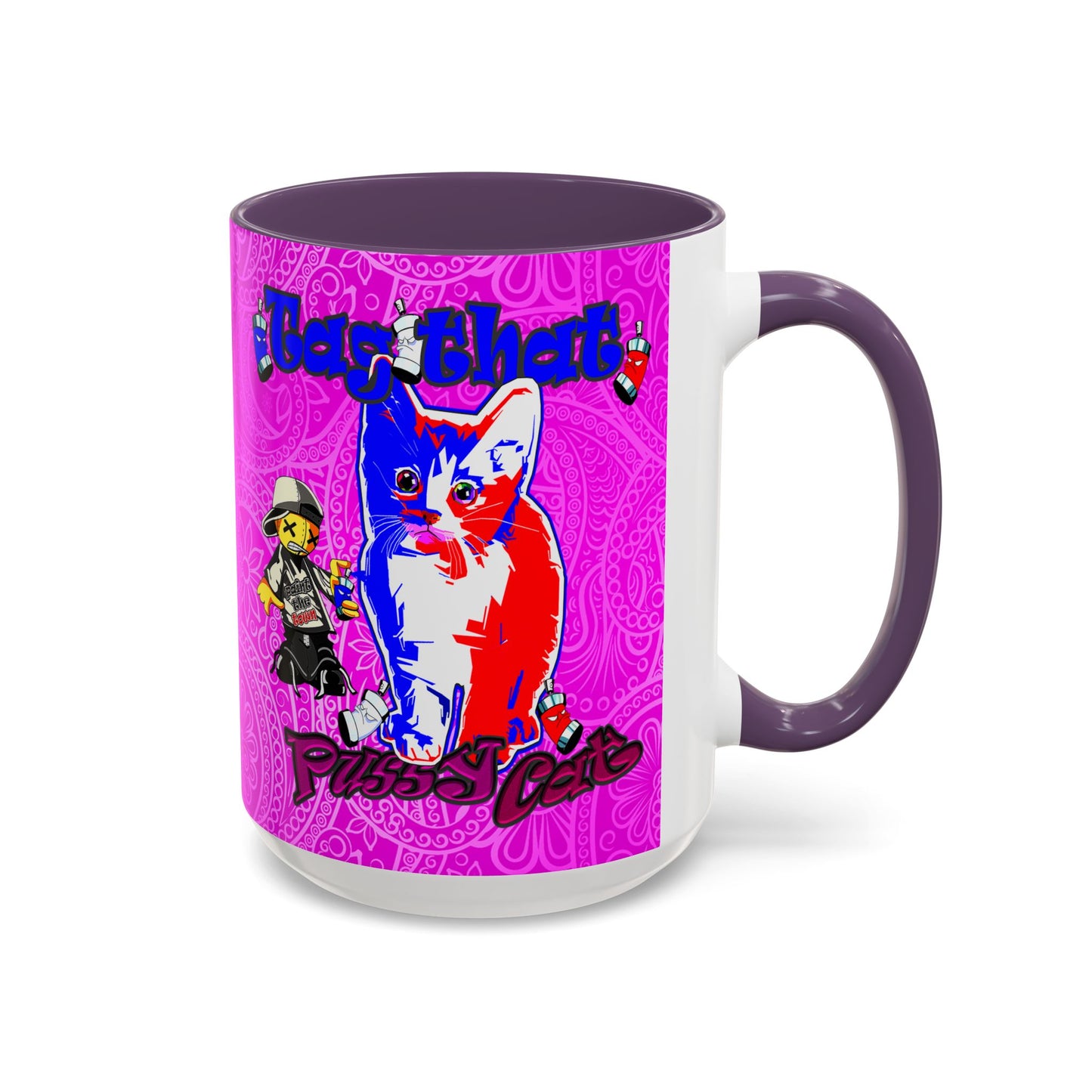 tag that - Accent Mug (pink swirl)