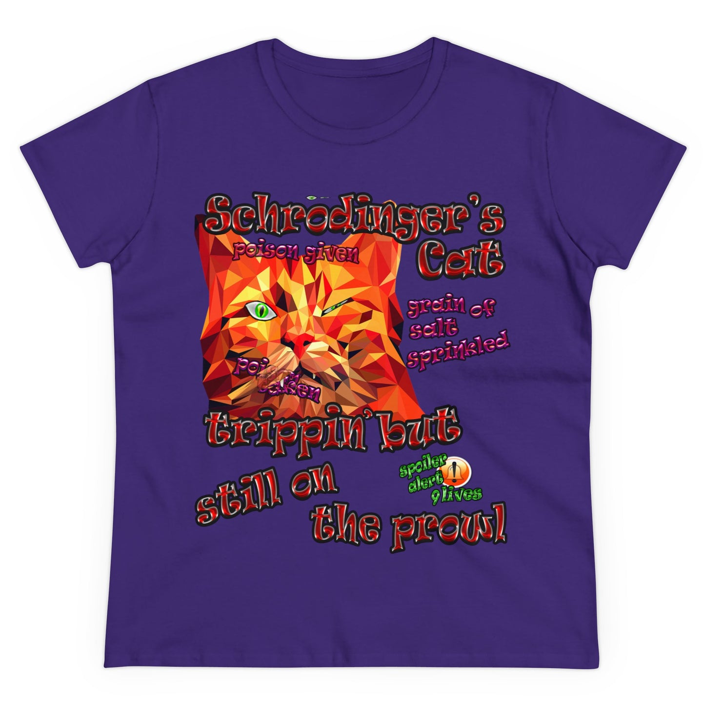 schrodinger's cat - Women's Midweight Cotton Tee