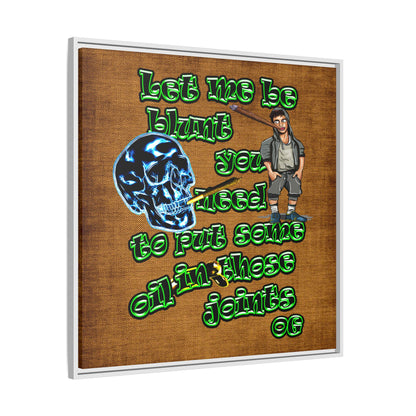 og - framed canvas art (brown papyrus)