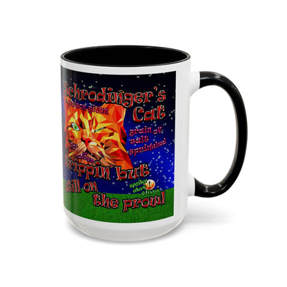 schrodinger's cat - Accent Mug ('snoops' background)